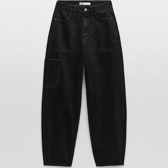 ZARA Cargo Jeans New - Picture 1 of 5